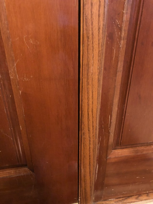 Door scratches after