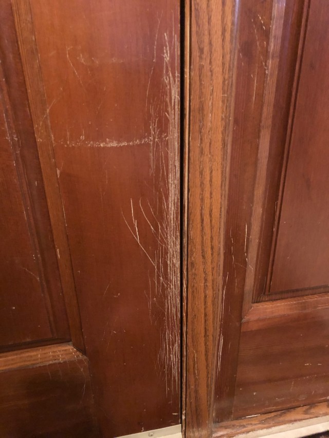 Door scratches before 