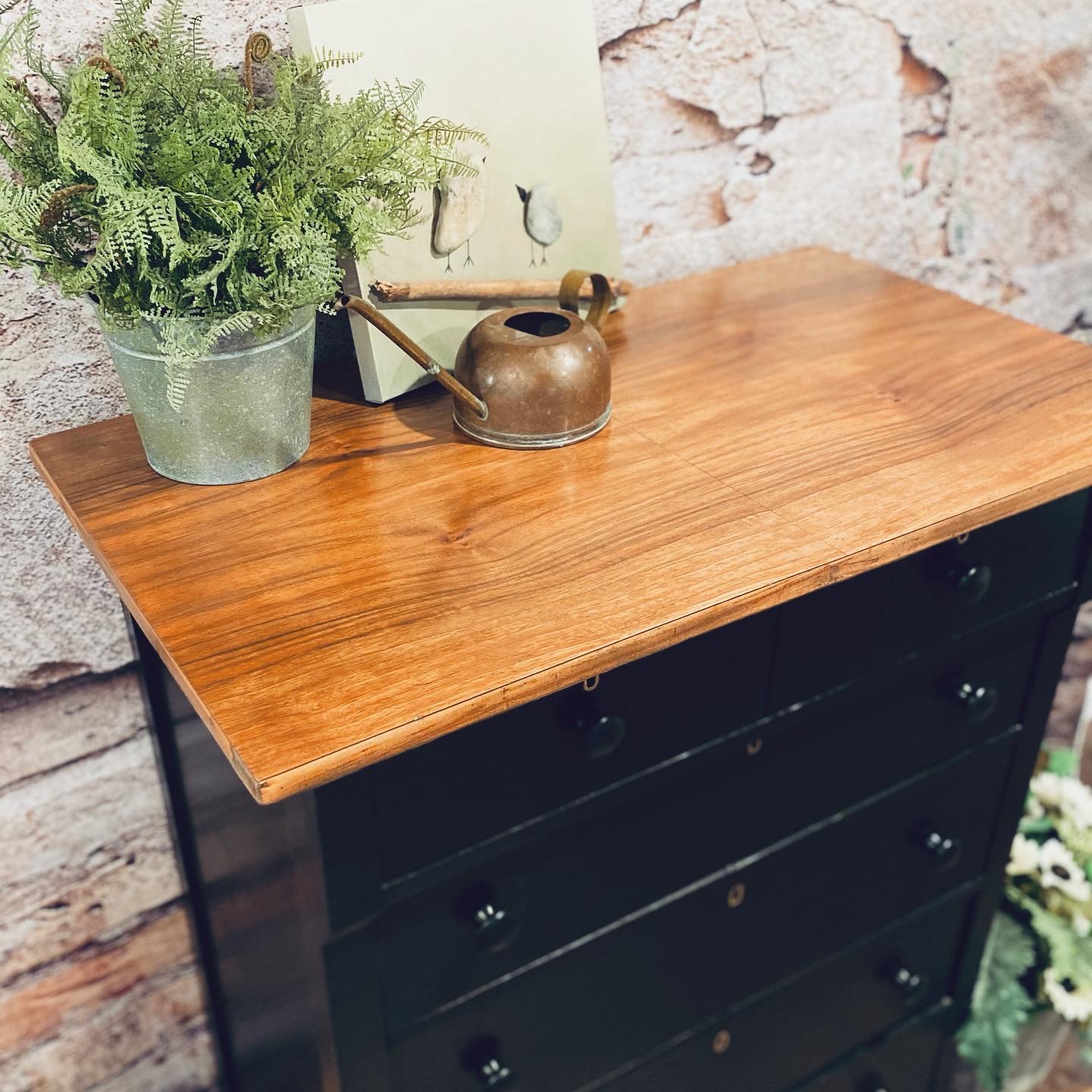 two toned dresser