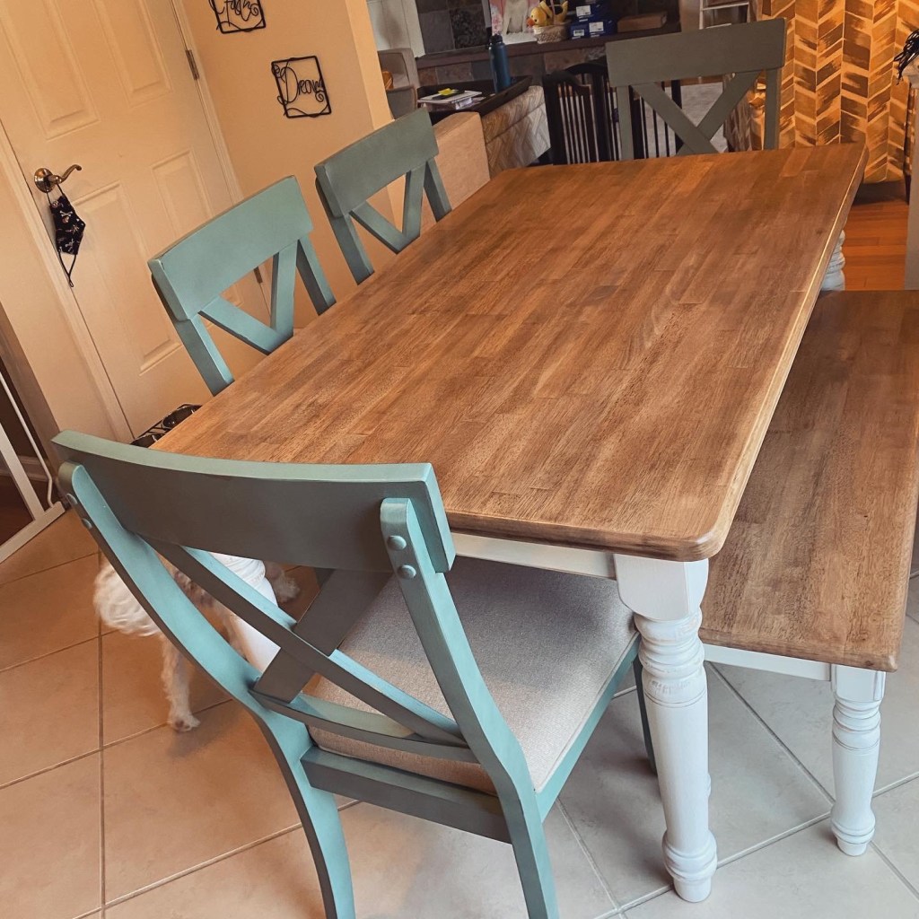 three toned table 