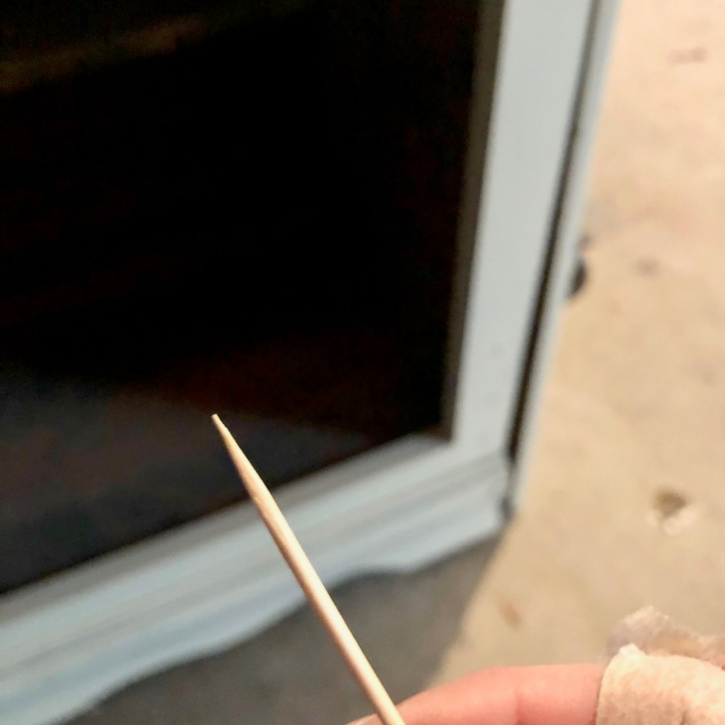 hole repair for hinges 